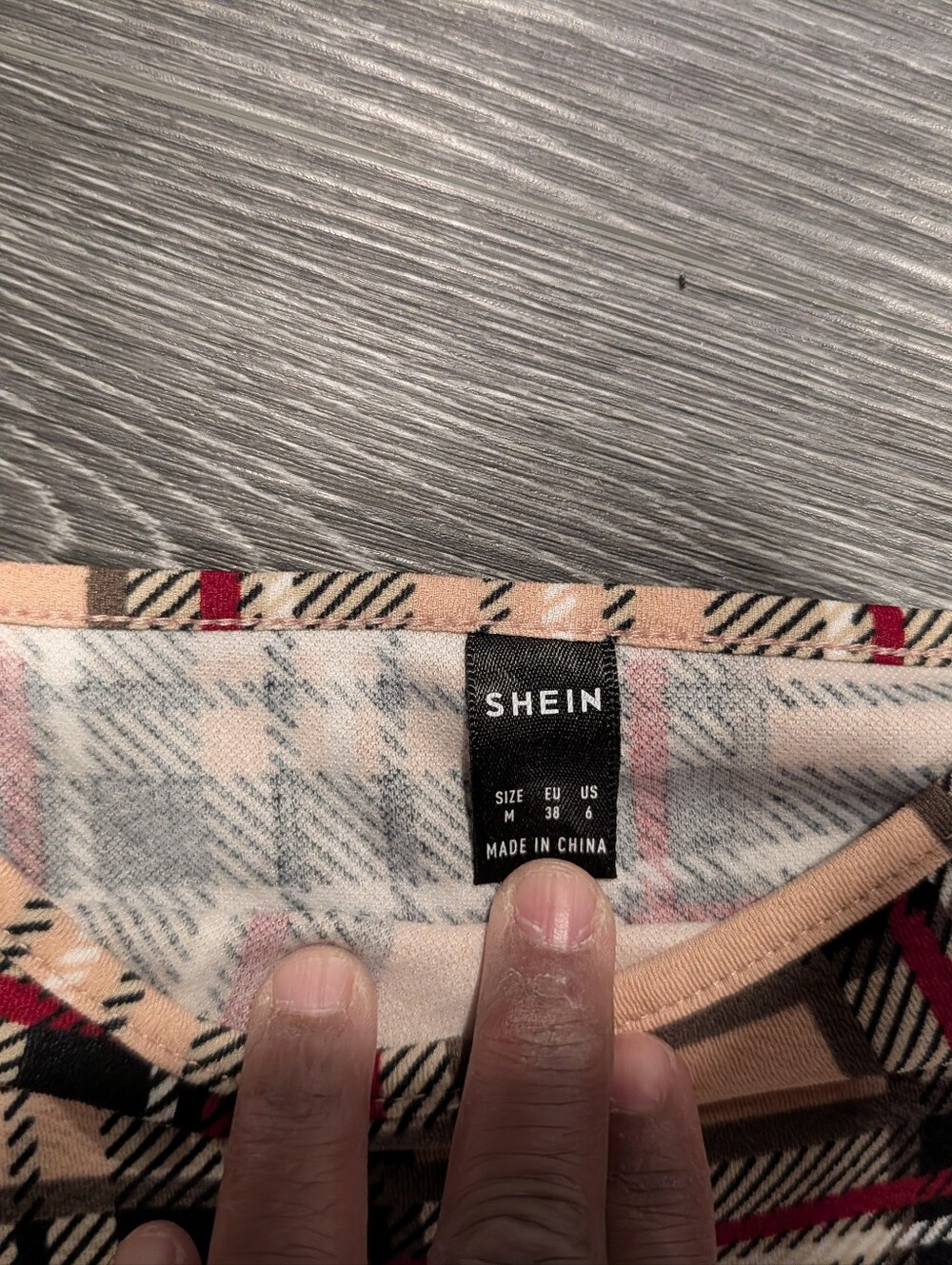 Plaid Pinafore Overall Mini Dress